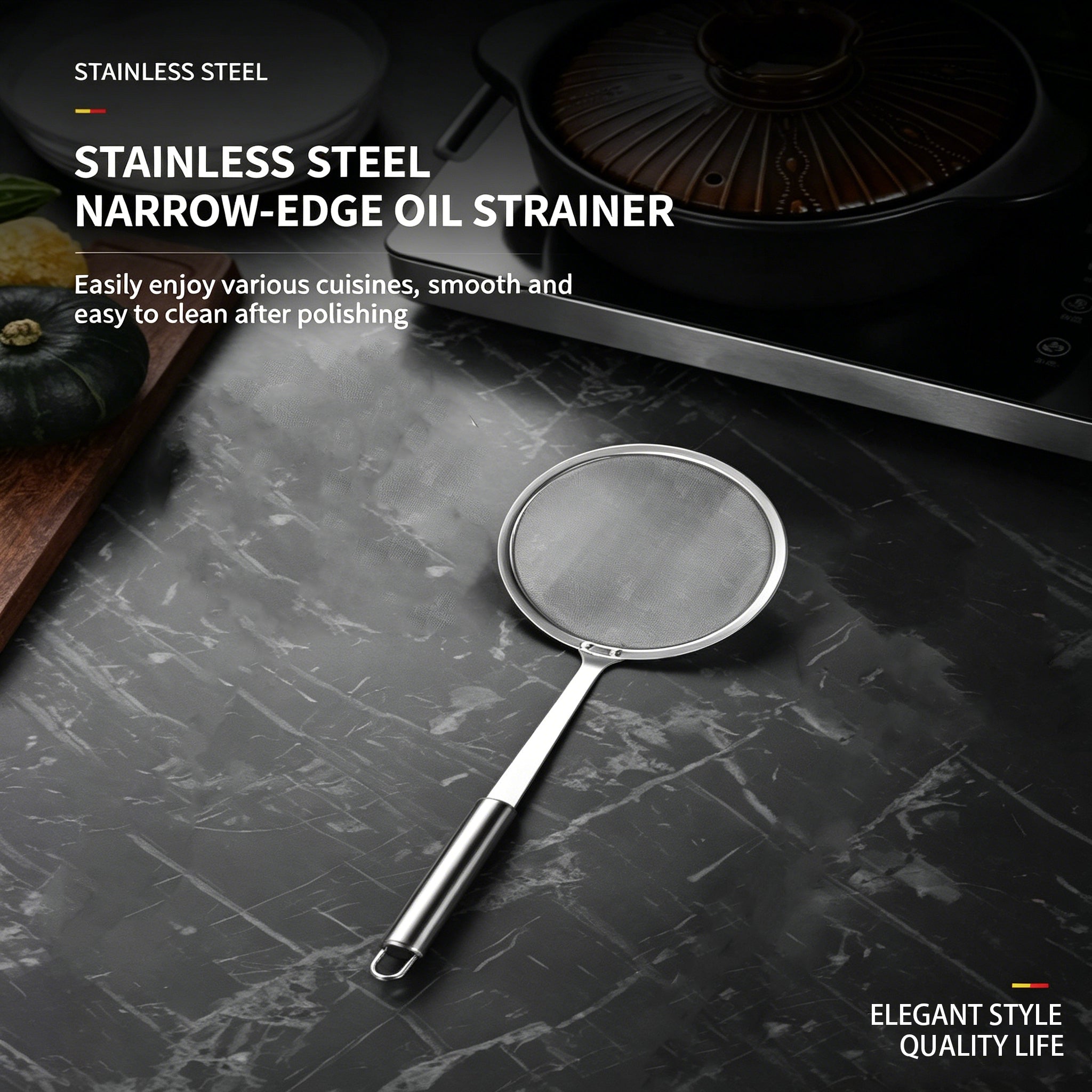 104331 - Long Handle Kitchen Strainer