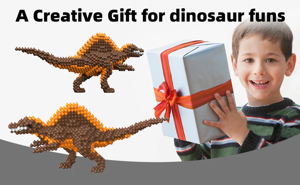 KADELE Spinosaurus Dinosaur Blocks | 418-Piece Educational Toys Ages 8+ Gift