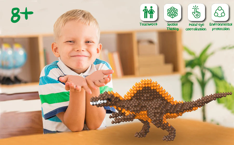 KADELE Spinosaurus Dinosaur Blocks | 418-Piece Educational Toys Ages 8+ Gift