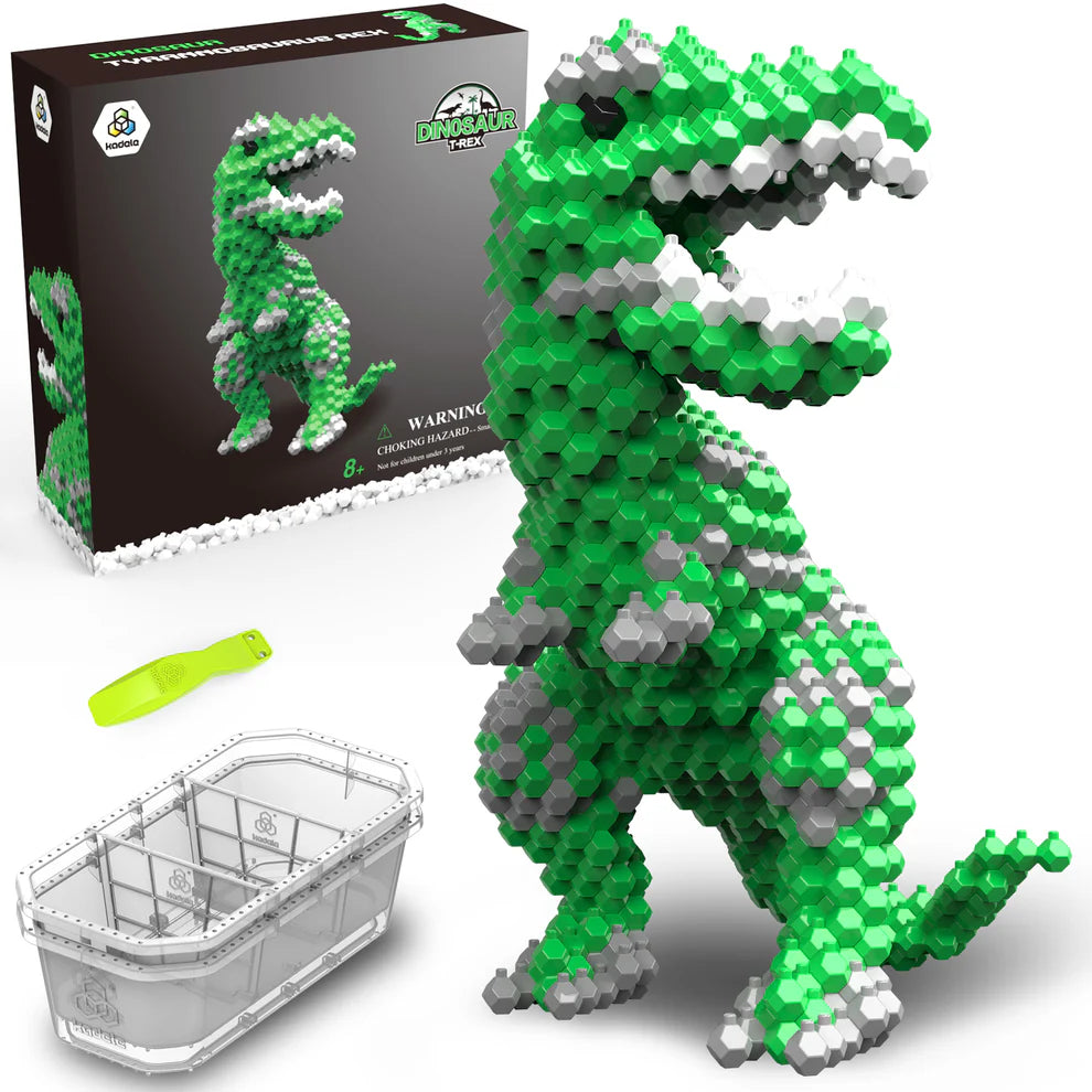 KADELE Green T-Rex Dinosaur Building Set | 421PCS Educational Toys 8+ Gift