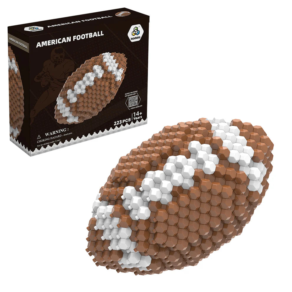 KADELE Football Building Set | 223PCS Miniature 3D STEM Challenging Toys for 14+ Adults