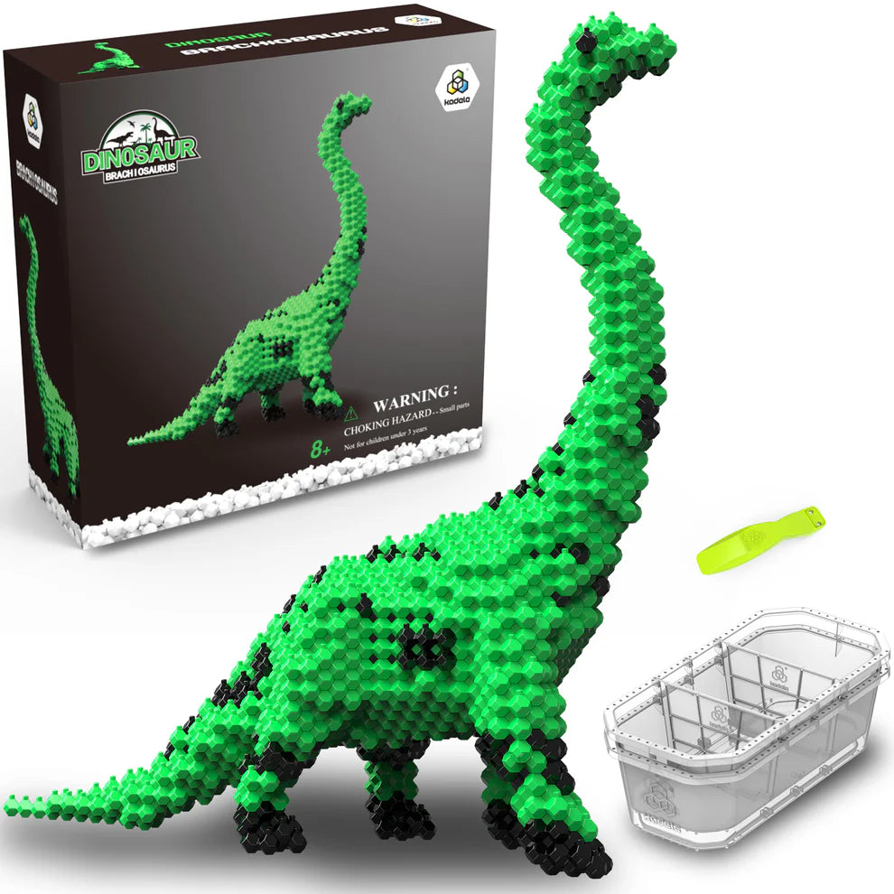 KADELE Green Brachiosaurus Dinosaur Building Set | 523PCS Educational Toys for 8+ Kids & Adults Gift