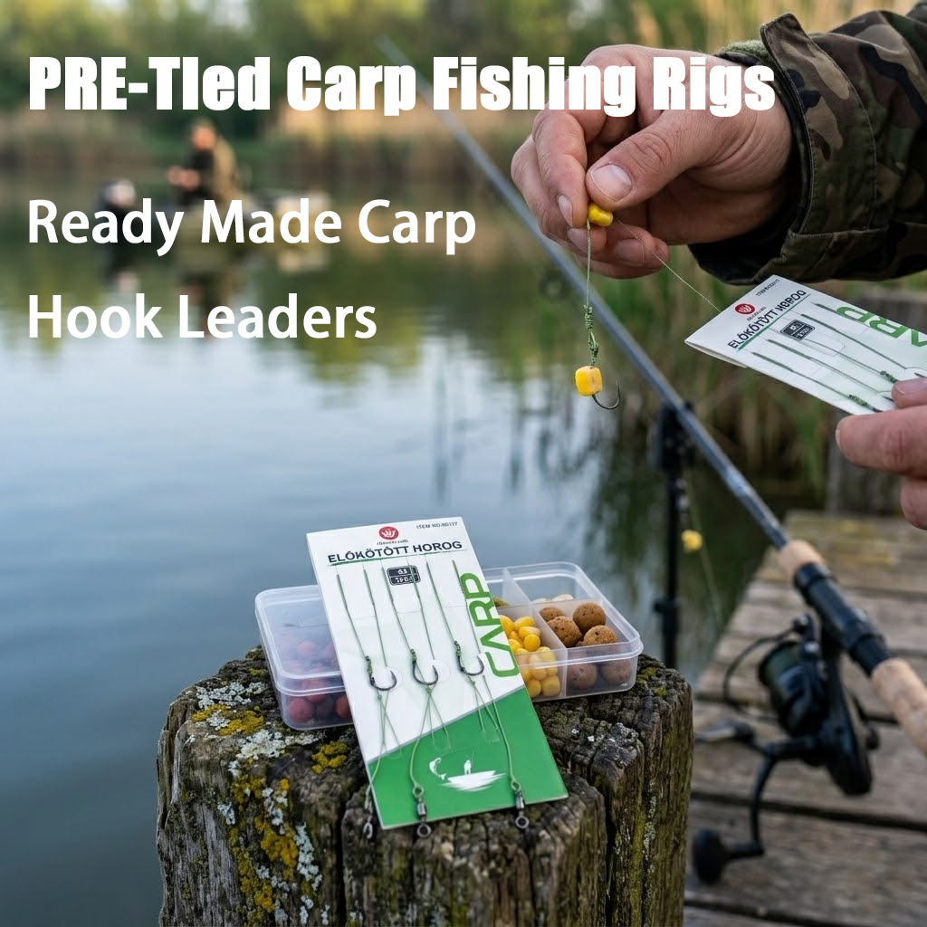 Pre-Tied Fishing Hook Rig Set