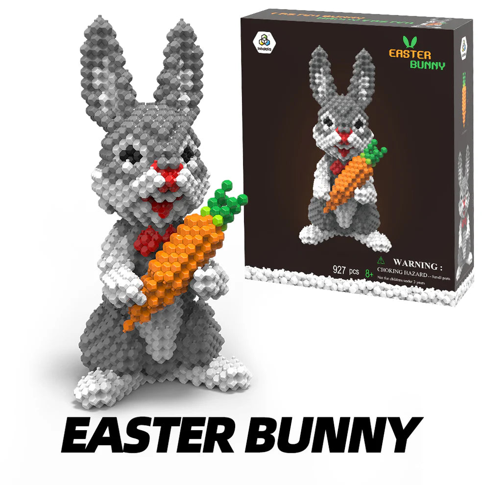 KADELE Easter Bunny STEM Blocks | 927-Piece Micro 3D Educational Toys 8+