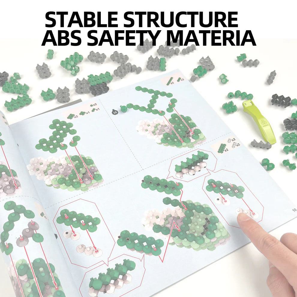 KADELE Green Brachiosaurus Dinosaur Building Set | 523PCS Educational Toys for 8+ Kids & Adults Gift