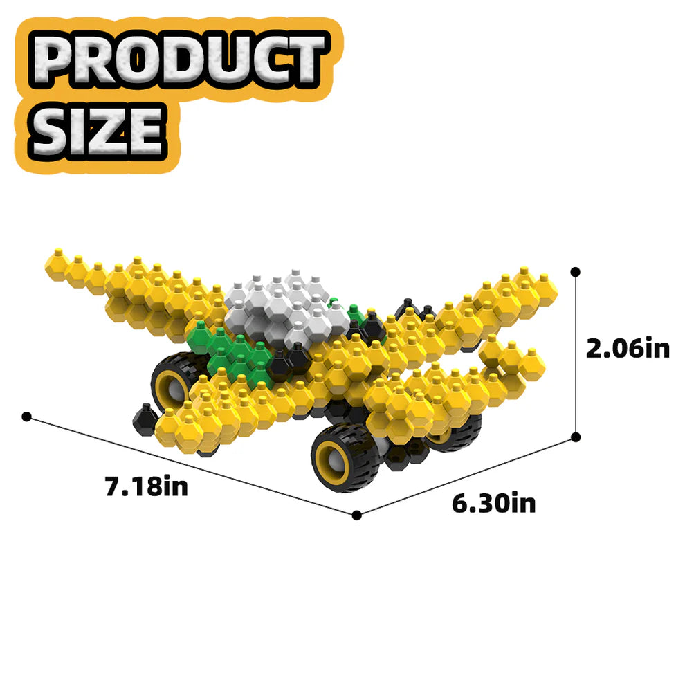 KADELE 3 in 1 Military Vehicle Blocks | 172PCS Micro 3D STEM Educational Toys Ages 6+