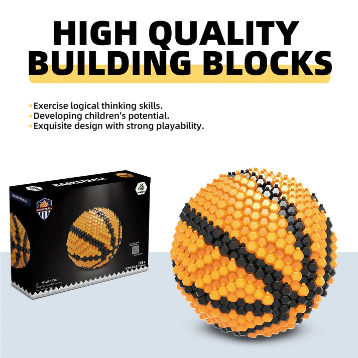 KADELE Basketball Block Set, Adults challenging STEM Block Decorations, Miniature 3D Educational Toys for Ages 16 and Above,(579 Pieces)