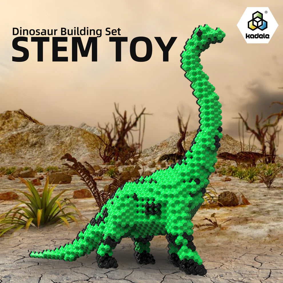 KADELE Green Brachiosaurus Dinosaur Building Set | 523PCS Educational Toys for 8+ Kids & Adults Gift