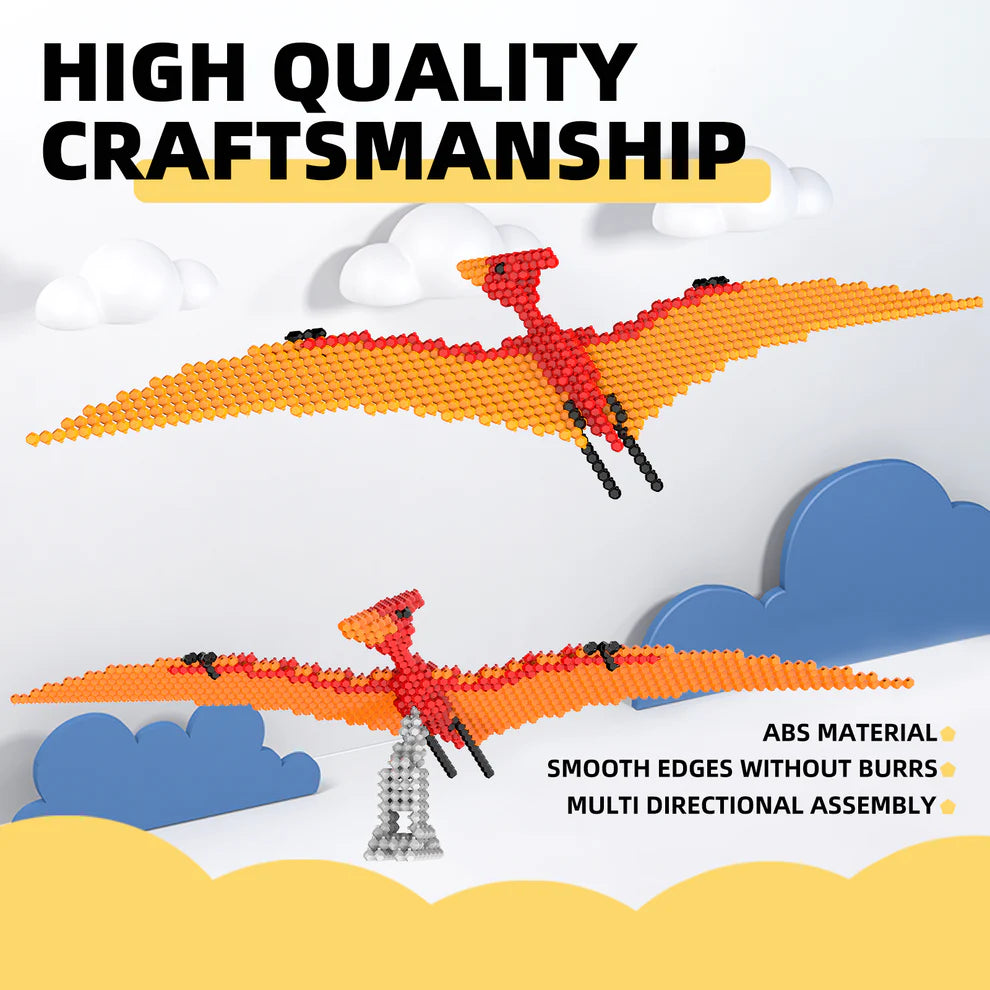 KADELE Pterosaur Dinosaur Building Set | 267PCS Educational Toys for 8+ Kids & Adults Display Gift