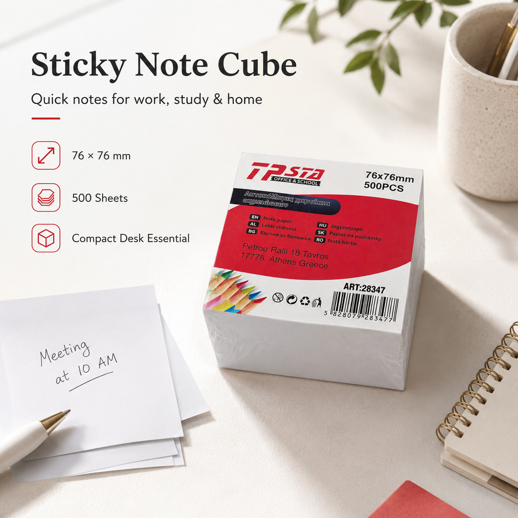 5828079283477 - 500-Sheet White Sticky Notes