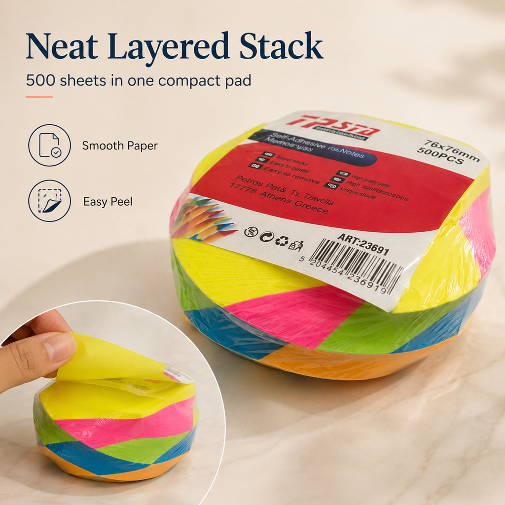 5828079283613 - 500-Sheet Color Sticky Notes