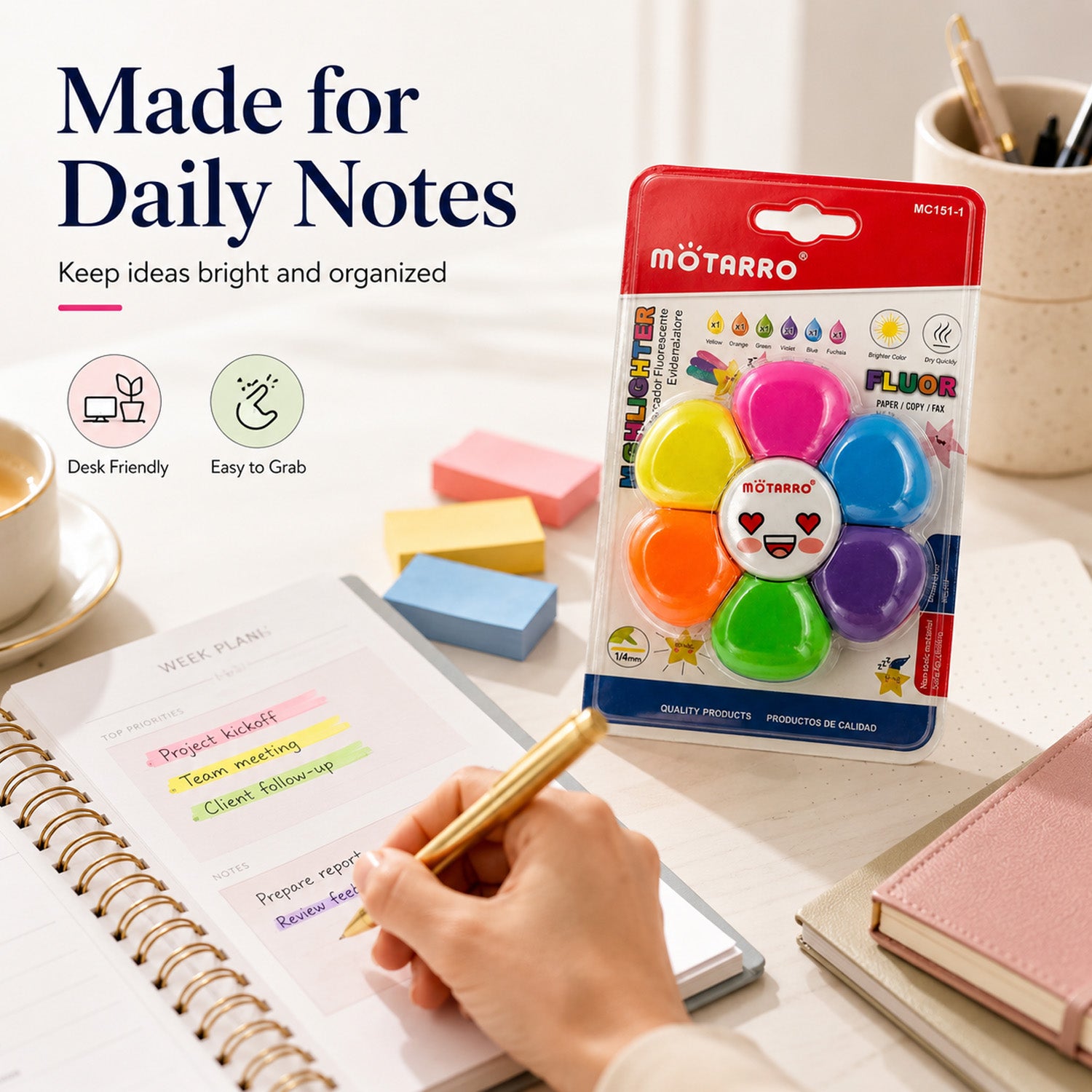 6926393357146 - 6-Color Highlighter Set