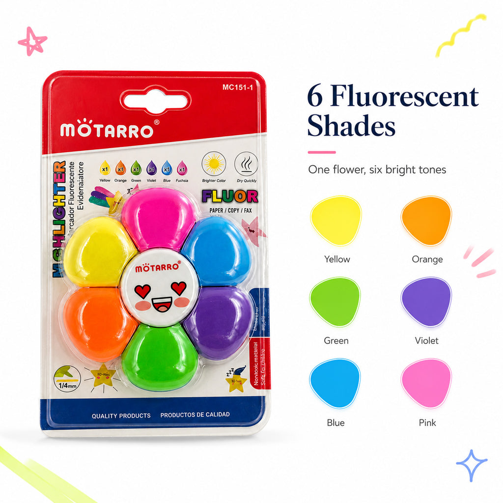 6926393357146 - 6-Color Highlighter Set