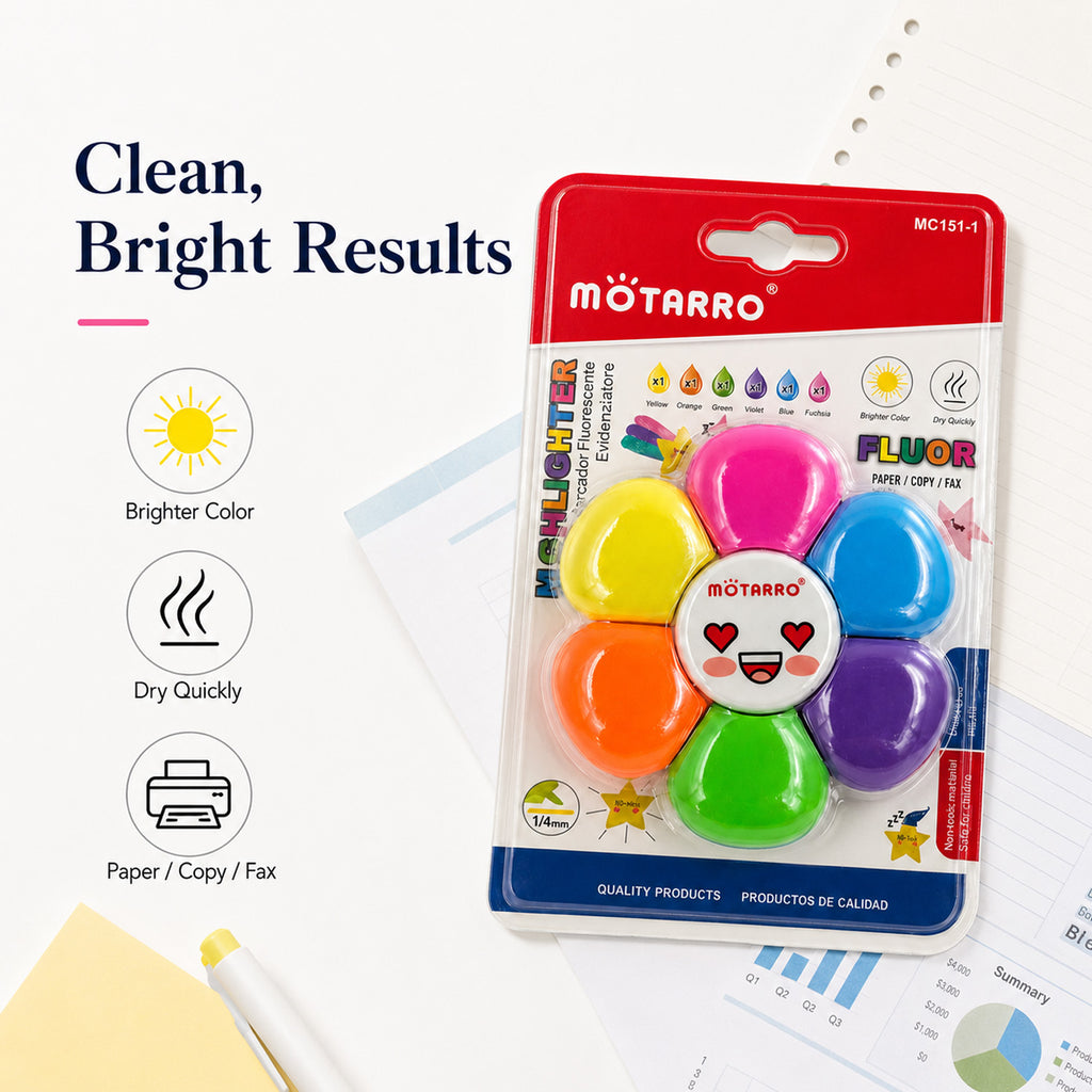 6926393357146 - 6-Color Highlighter Set