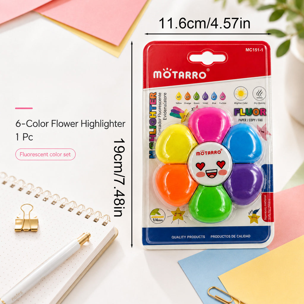 6926393357146 - 6-Color Highlighter Set