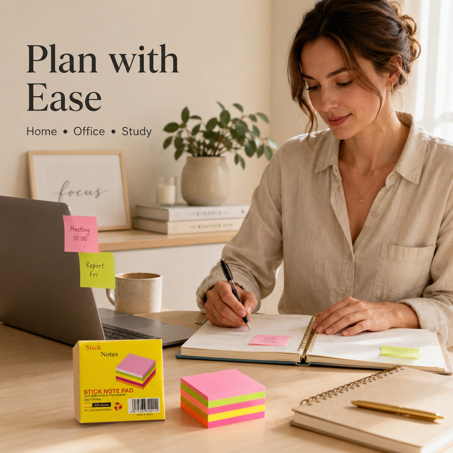 6974766320211 - 300-Sheet Color Sticky Notes