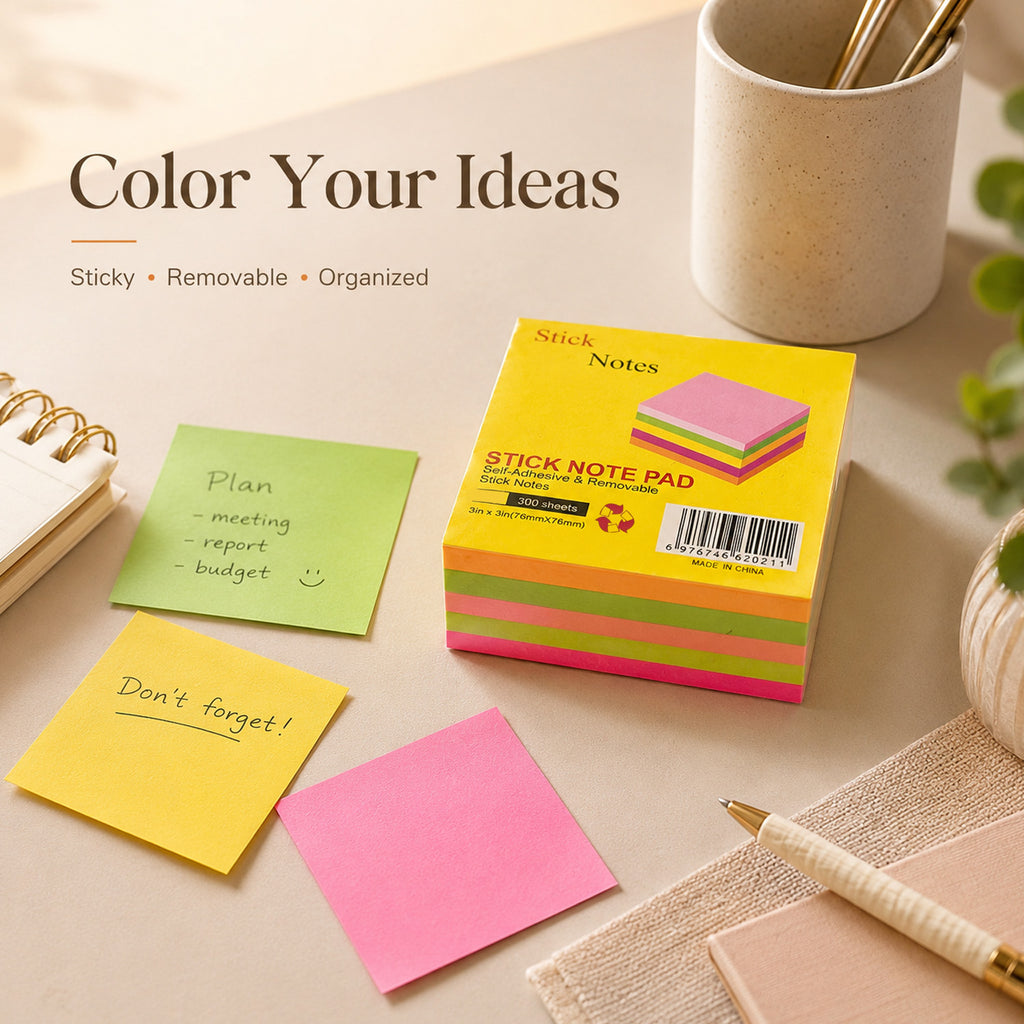 6974766320211 - 300-Sheet Color Sticky Notes