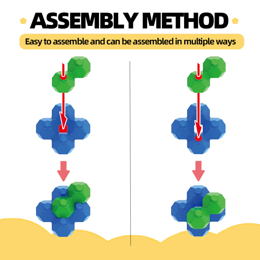 KADELE Easter Bunny Micro 3D Building Blocks | STEM 265 Pcs | Ages 8+