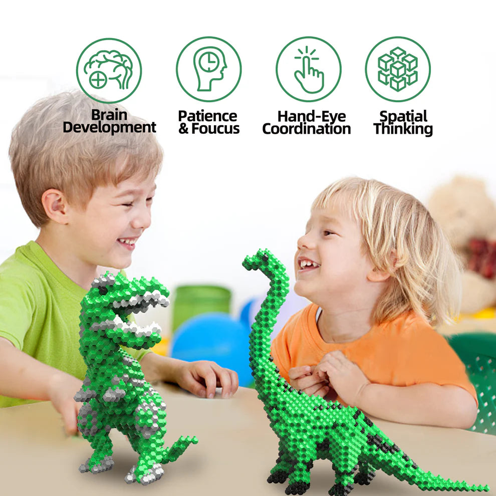 KADELE Green T-Rex Dinosaur Building Set | 421PCS Educational Toys 8+ Gift