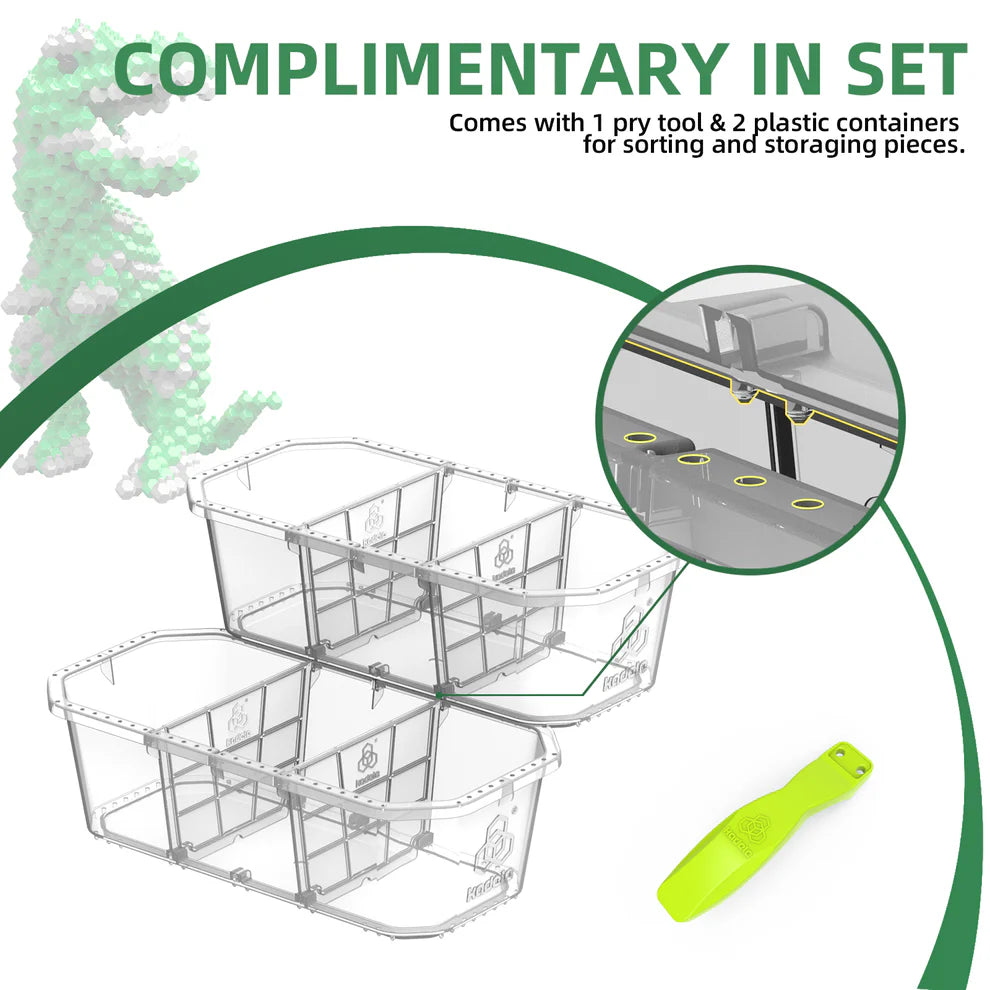 KADELE Green T-Rex Dinosaur Building Set | 421PCS Educational Toys 8+ Gift