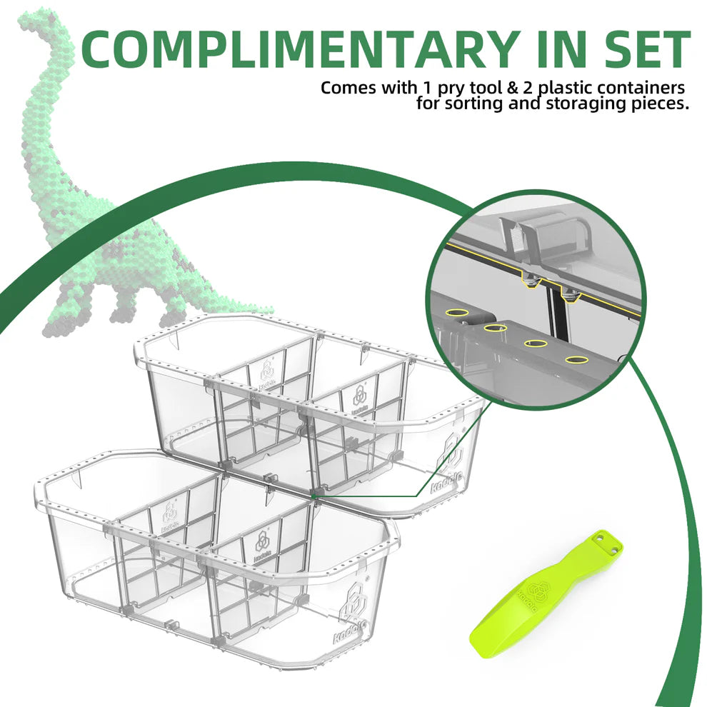 KADELE Green Brachiosaurus Dinosaur Building Set | 523PCS Educational Toys for 8+ Kids & Adults Gift