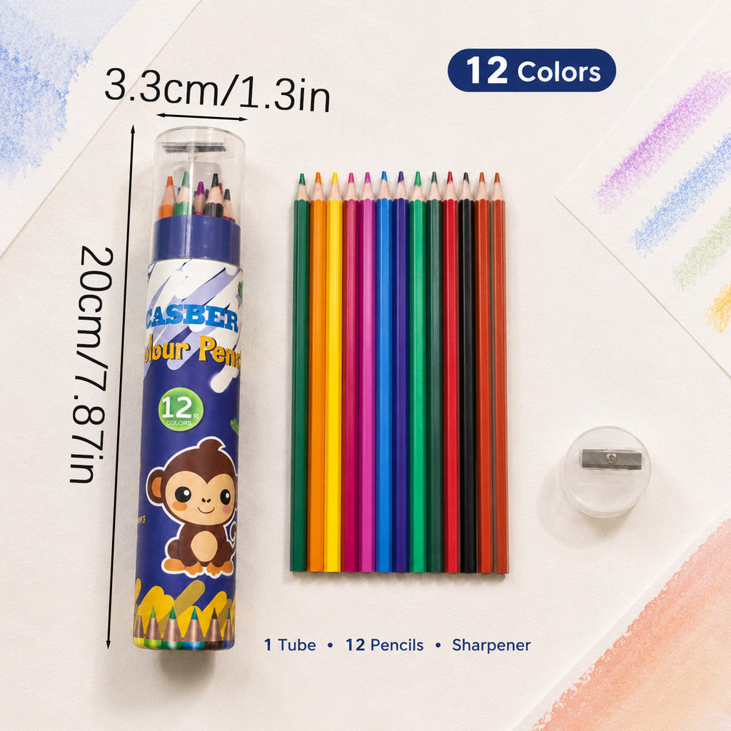 8000003020496 - 12-Color Colored Pencil Set