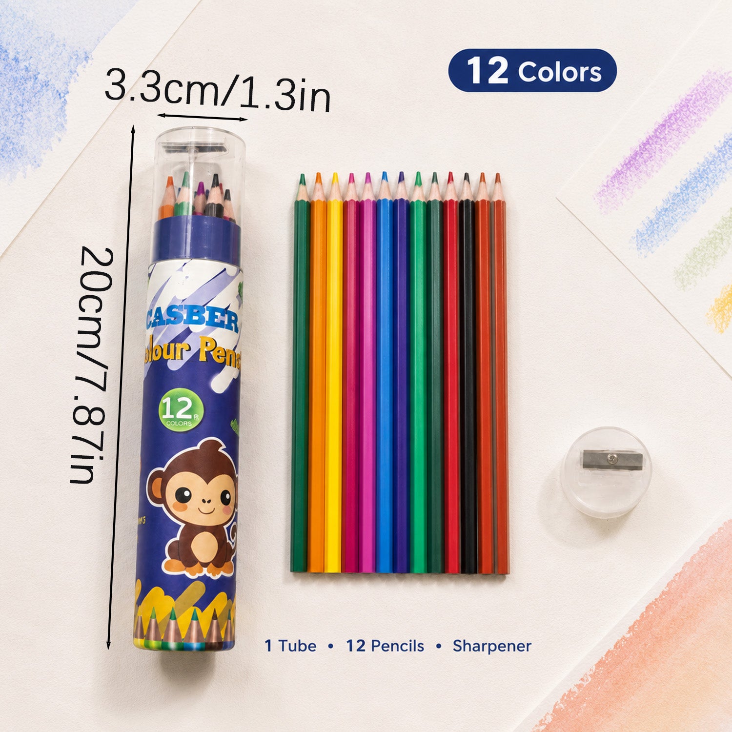 8000003020496 - 12-Color Colored Pencil Set