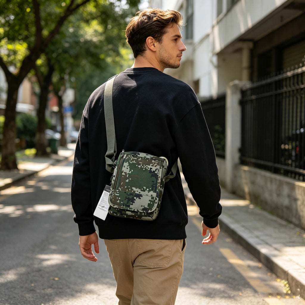 82026003091608 - Camo Crossbody Shoulder Bag