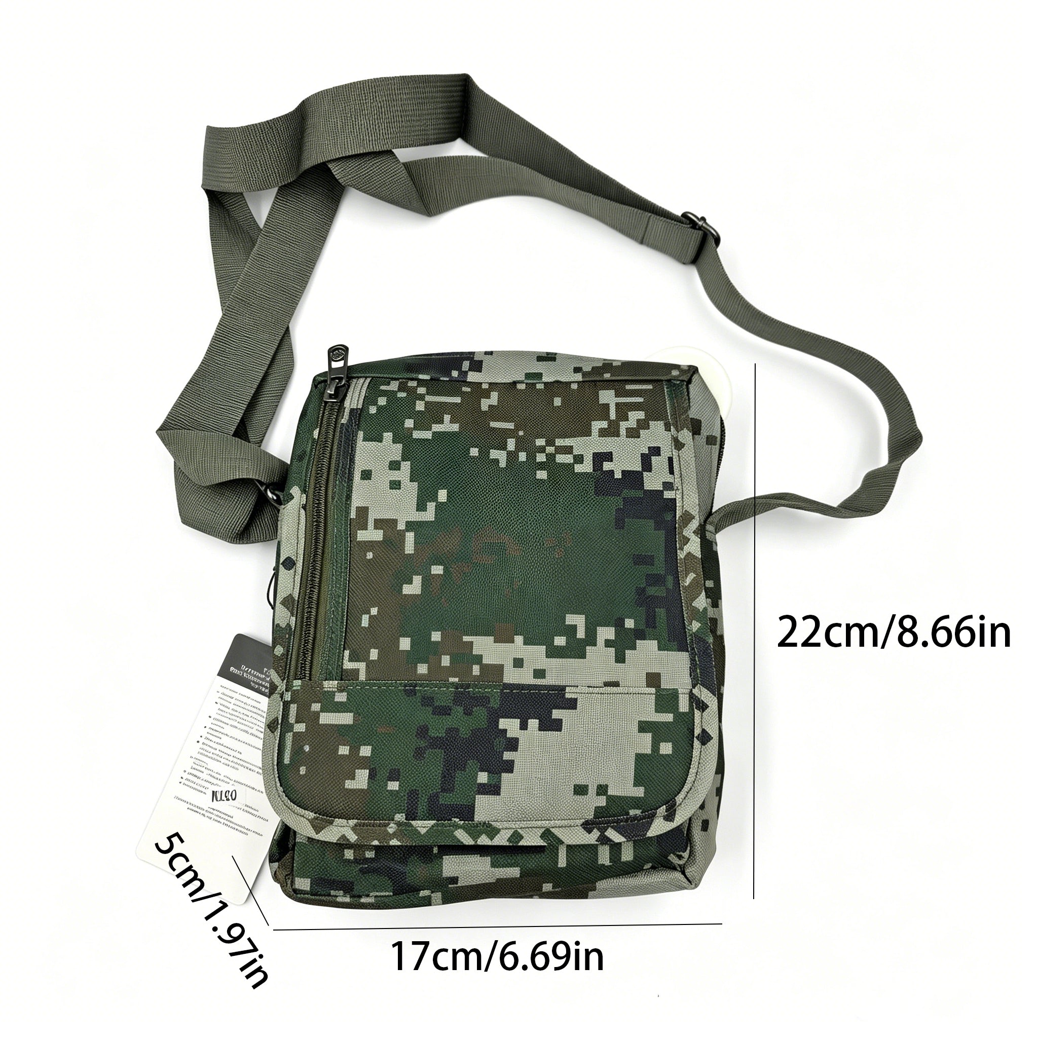 82026003091608 - Camo Crossbody Shoulder Bag