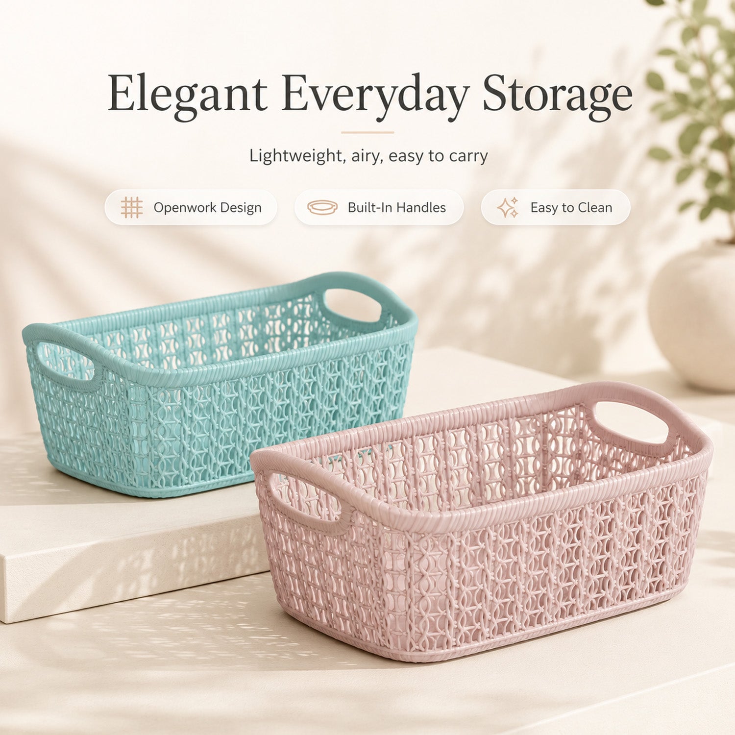 8681429806491 - Storage Basket - 20（底部）×14×9.5