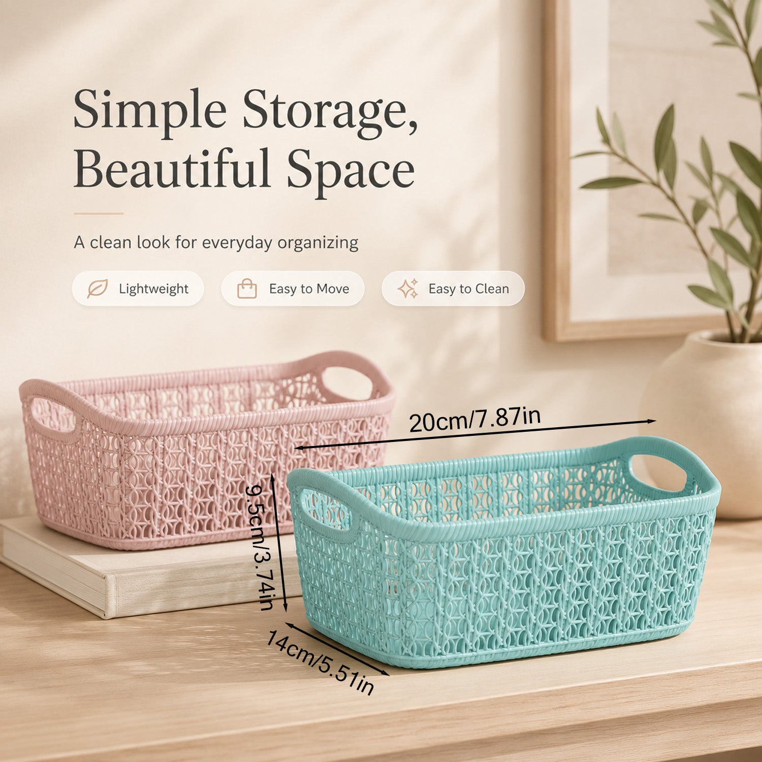 8681429806491 - Storage Basket - 20（底部）×14×9.5