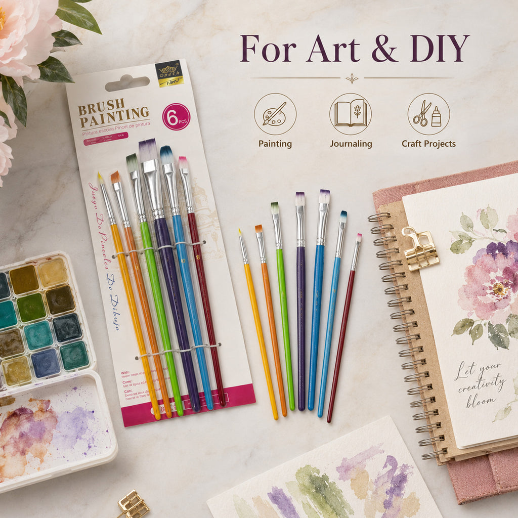 8686860125347 - 6-Piece Paint Brush Set