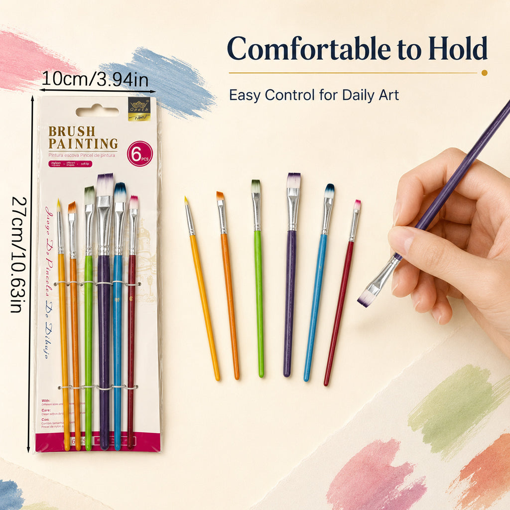 8686860125347 - 6-Piece Paint Brush Set