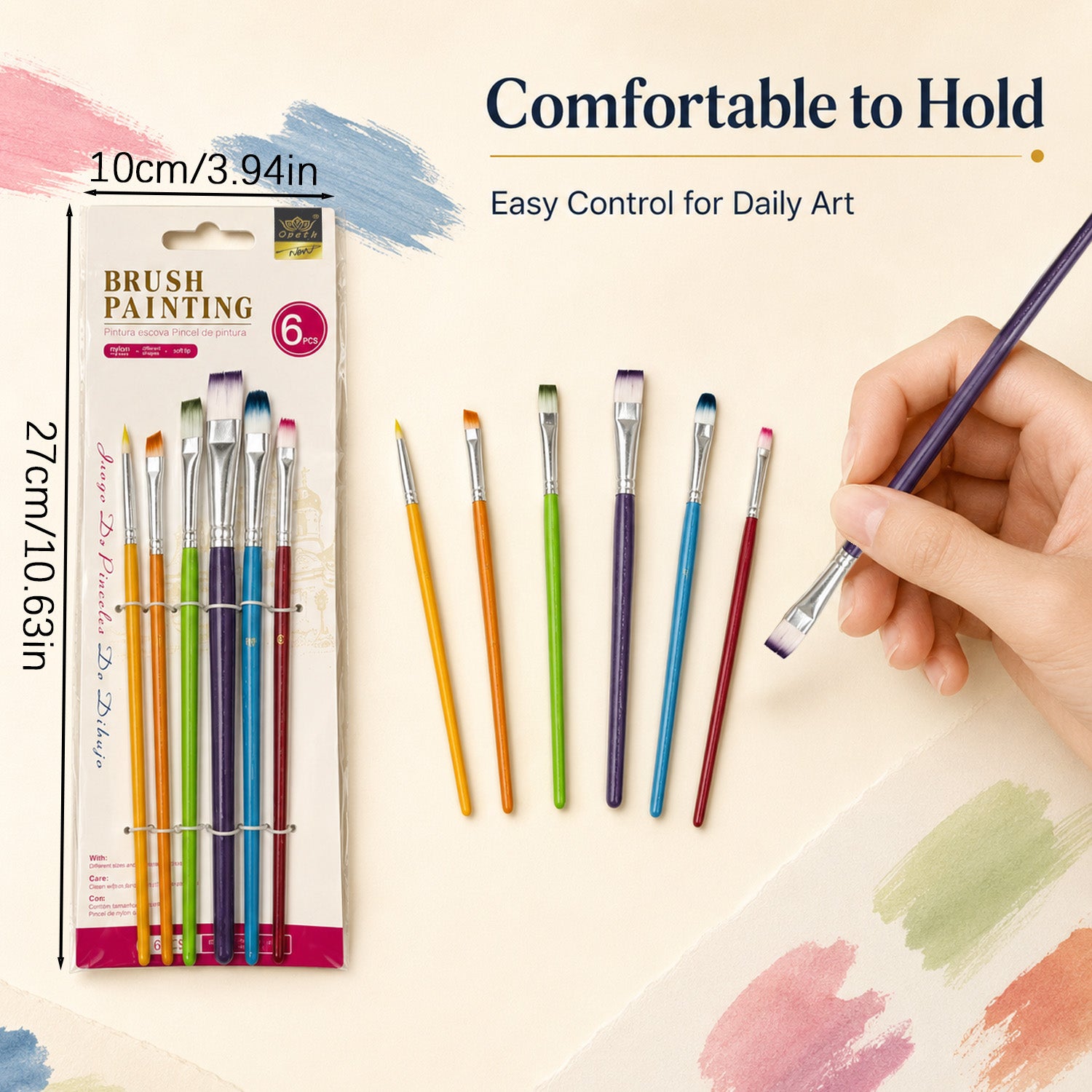 8686860125347 - 6-Piece Paint Brush Set