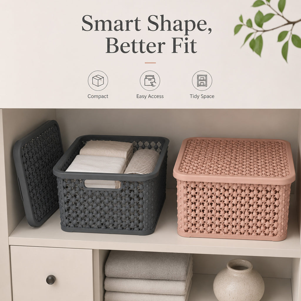 8694917006235 - 2.5L Storage Box with Lid - 19（底部）×12.8×10.5