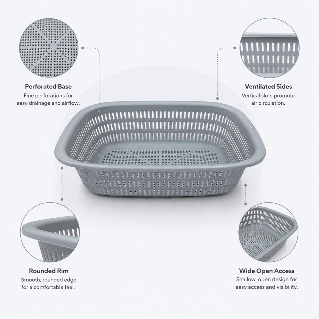 8694917009403 - 3L Storage Basket - 23（底部）×16×8