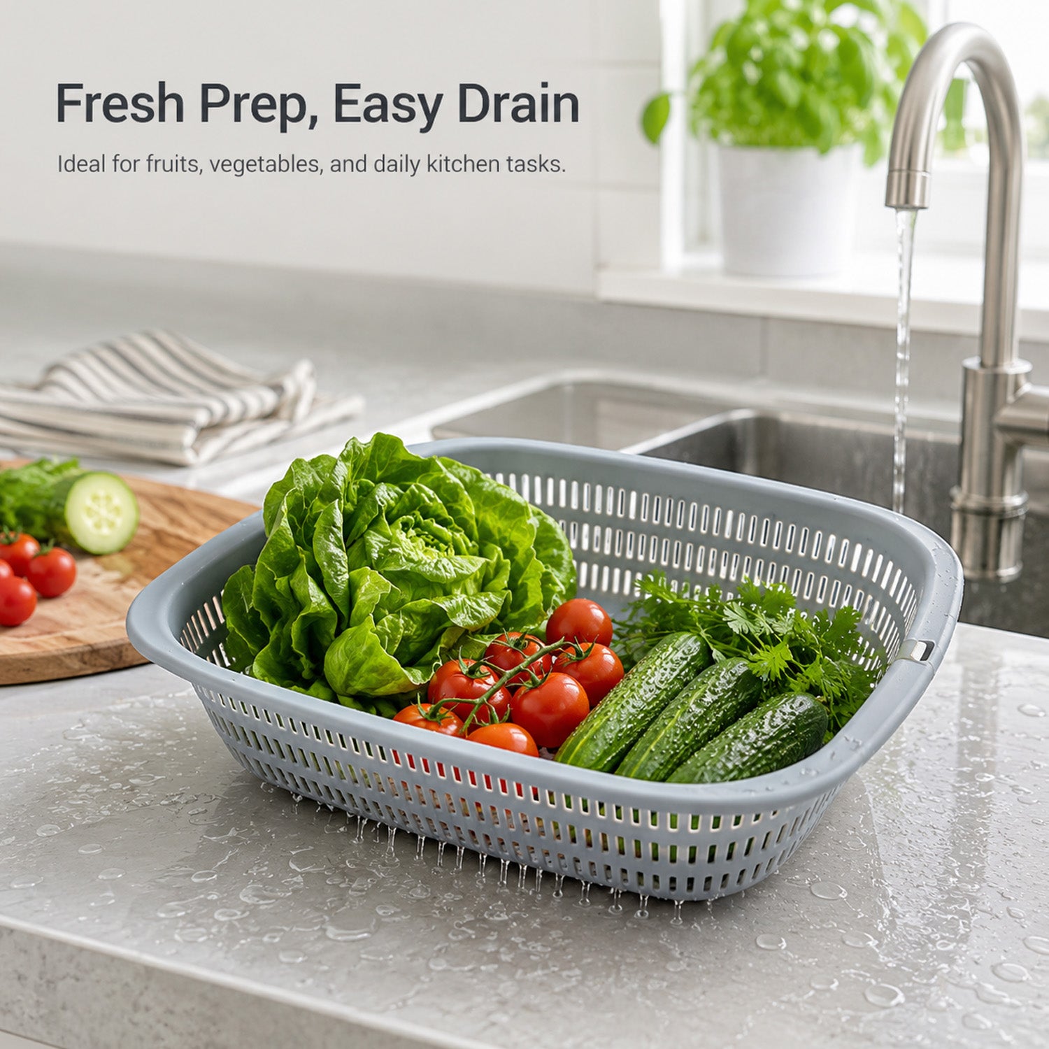 8694917009403 - 3L Storage Basket - 23（底部）×16×8