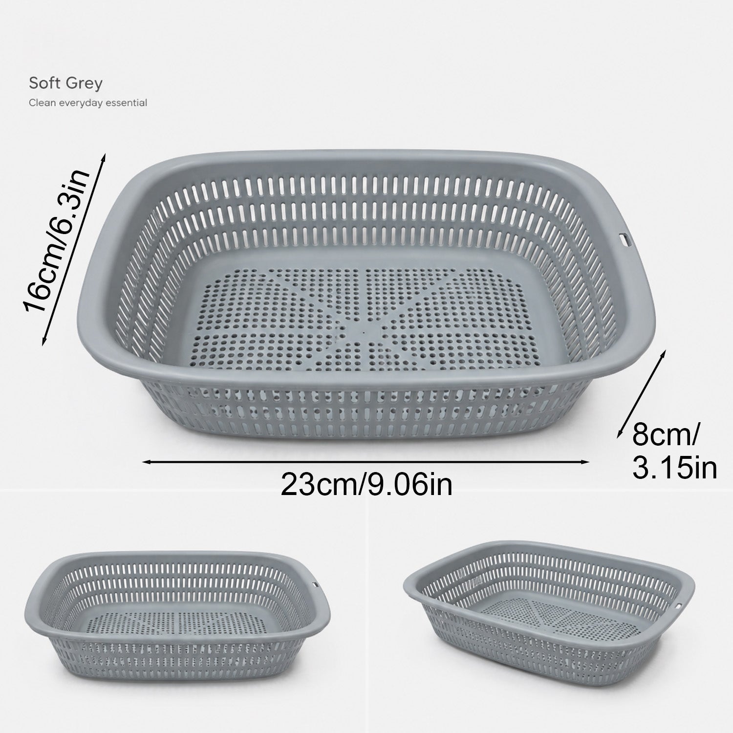 8694917009403 - 3L Storage Basket - 23（底部）×16×8