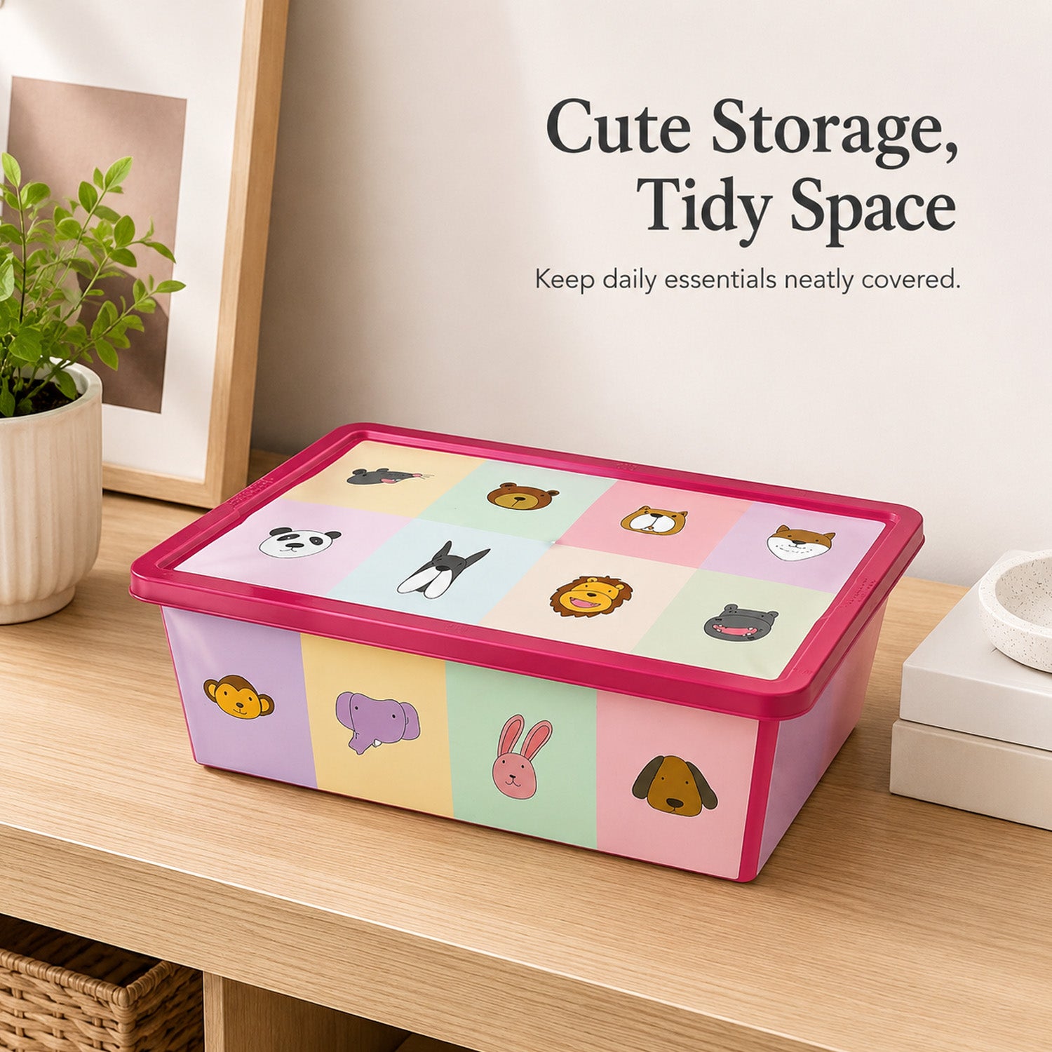 8695737100707 - 5L Storage Box with Lid - 30（底部）×15.5×12