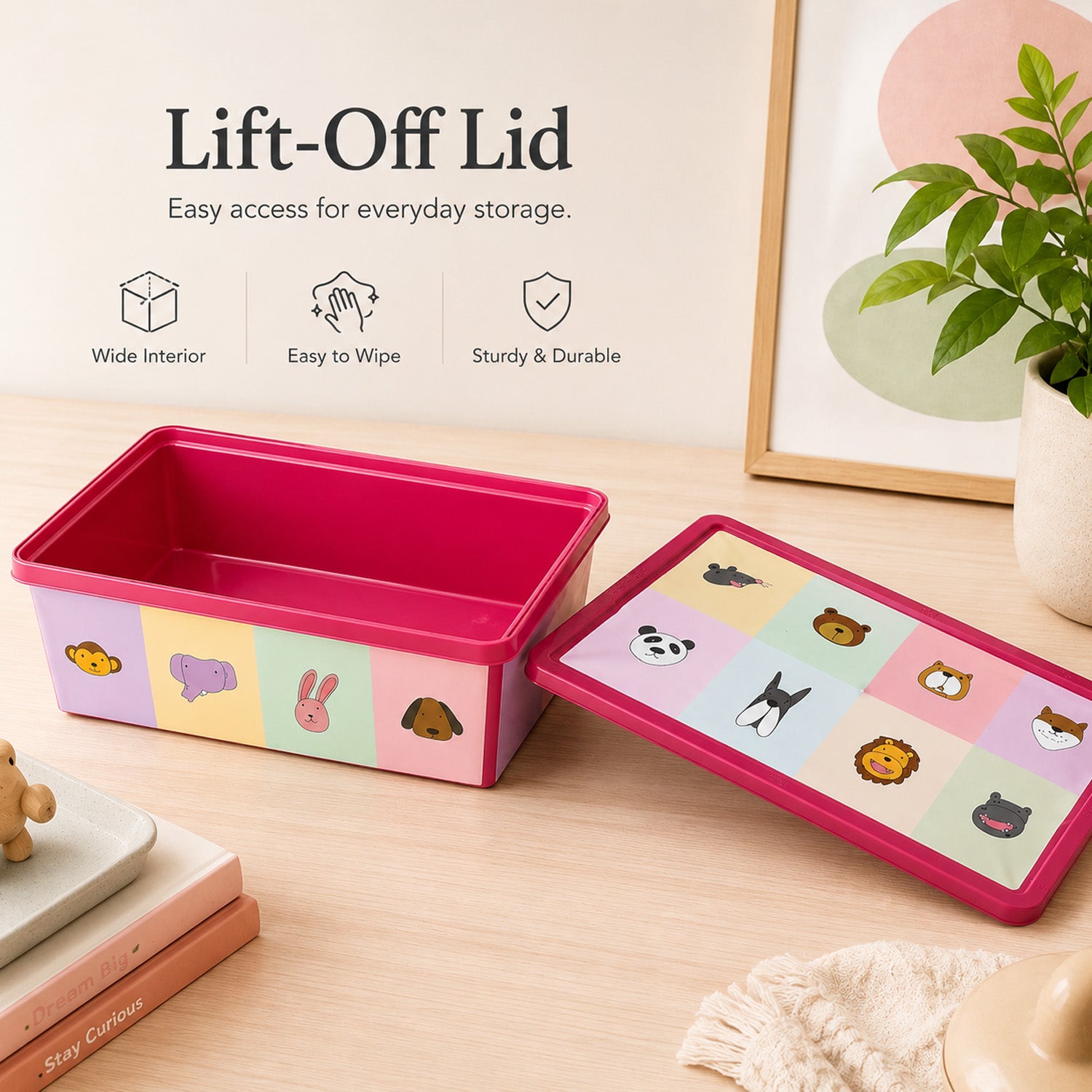 8695737100707 - 5L Storage Box with Lid - 30（底部）×15.5×12