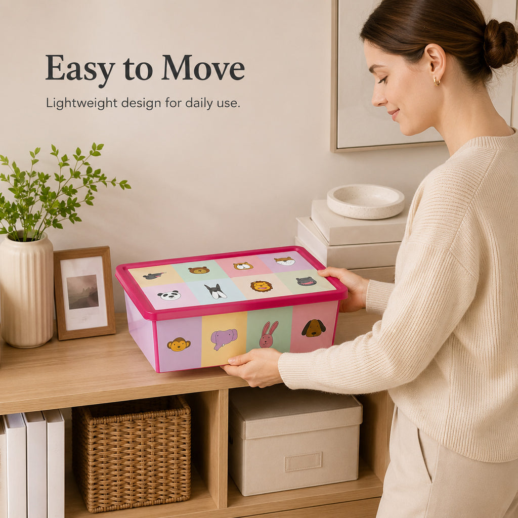 8695737100707 - 5L Storage Box with Lid - 30（底部）×15.5×12