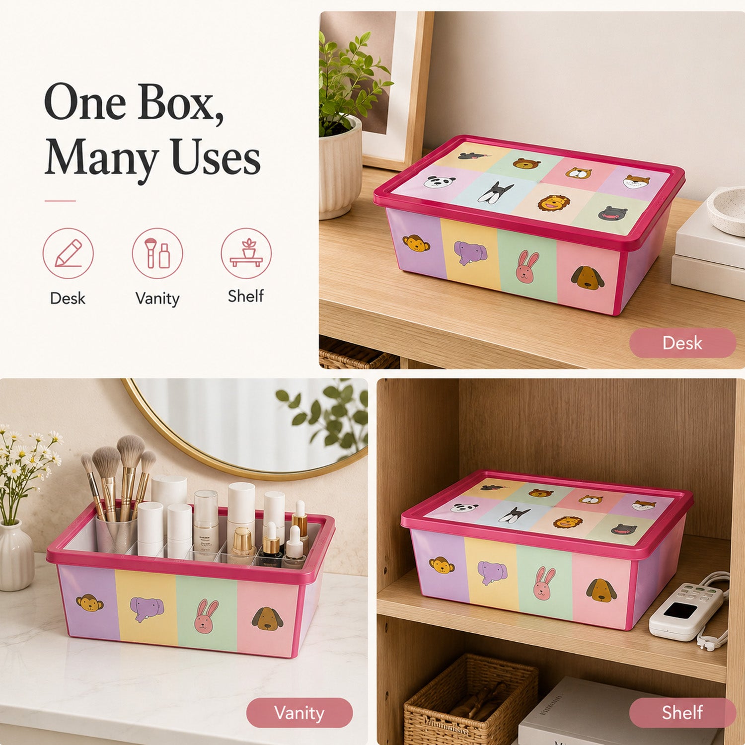 8695737100707 - 5L Storage Box with Lid - 30（底部）×15.5×12