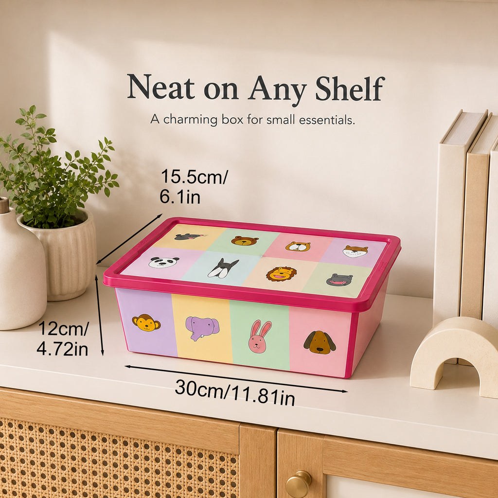 8695737100707 - 5L Storage Box with Lid - 30（底部）×15.5×12