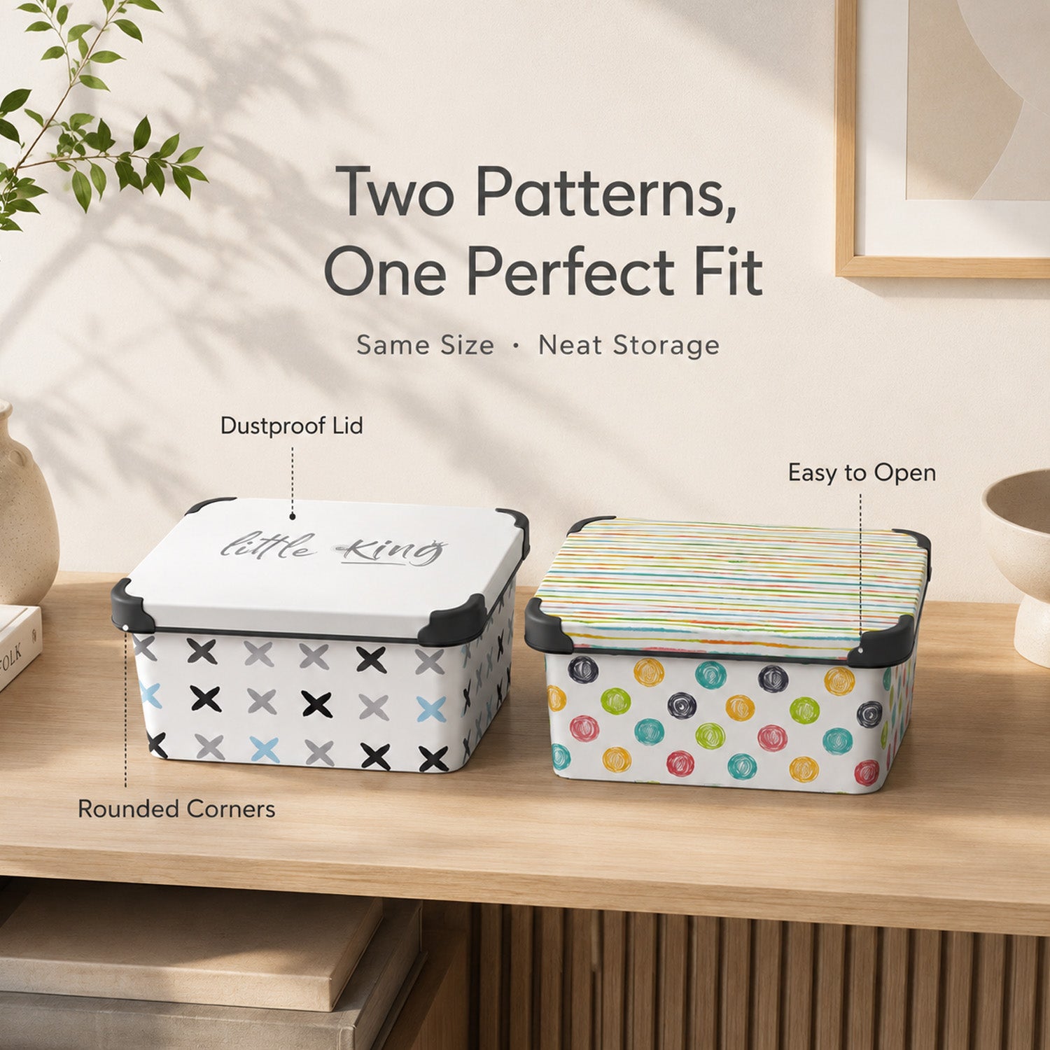 8695737113998 - 5L Storage Box with Lid - 26（底部）×16.5×13.5