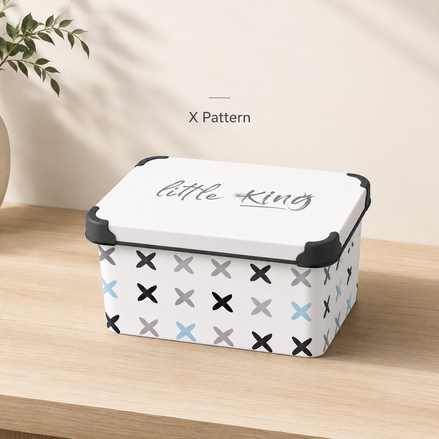 8695737113998 - 5L Storage Box with Lid - 26（底部）×16.5×13.5