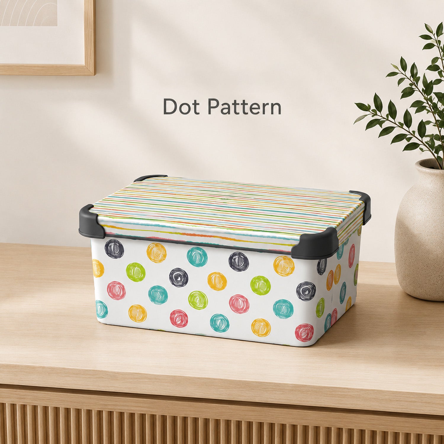 8695737113998 - 5L Storage Box with Lid - 26（底部）×16.5×13.5