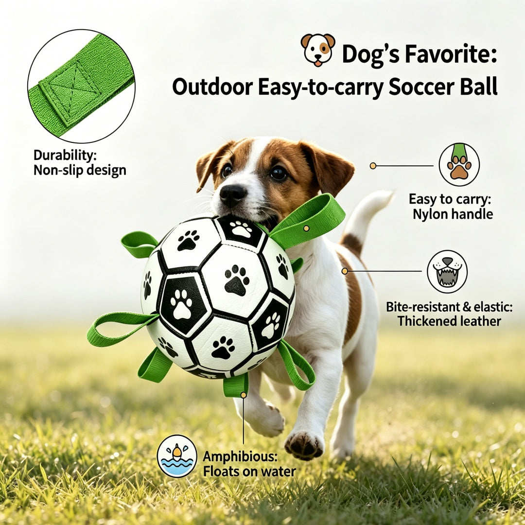 8882602041493 - Interactive Dog Soccer Ball Toy