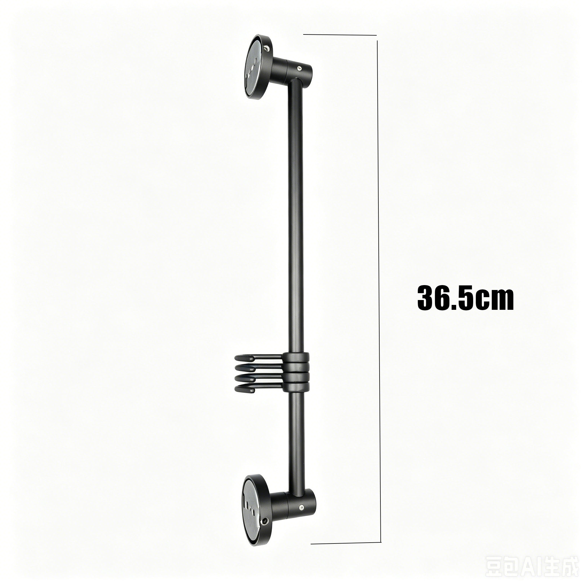 898562 - 4-Hook Wall Mounted Coat Rack - 36.5cm