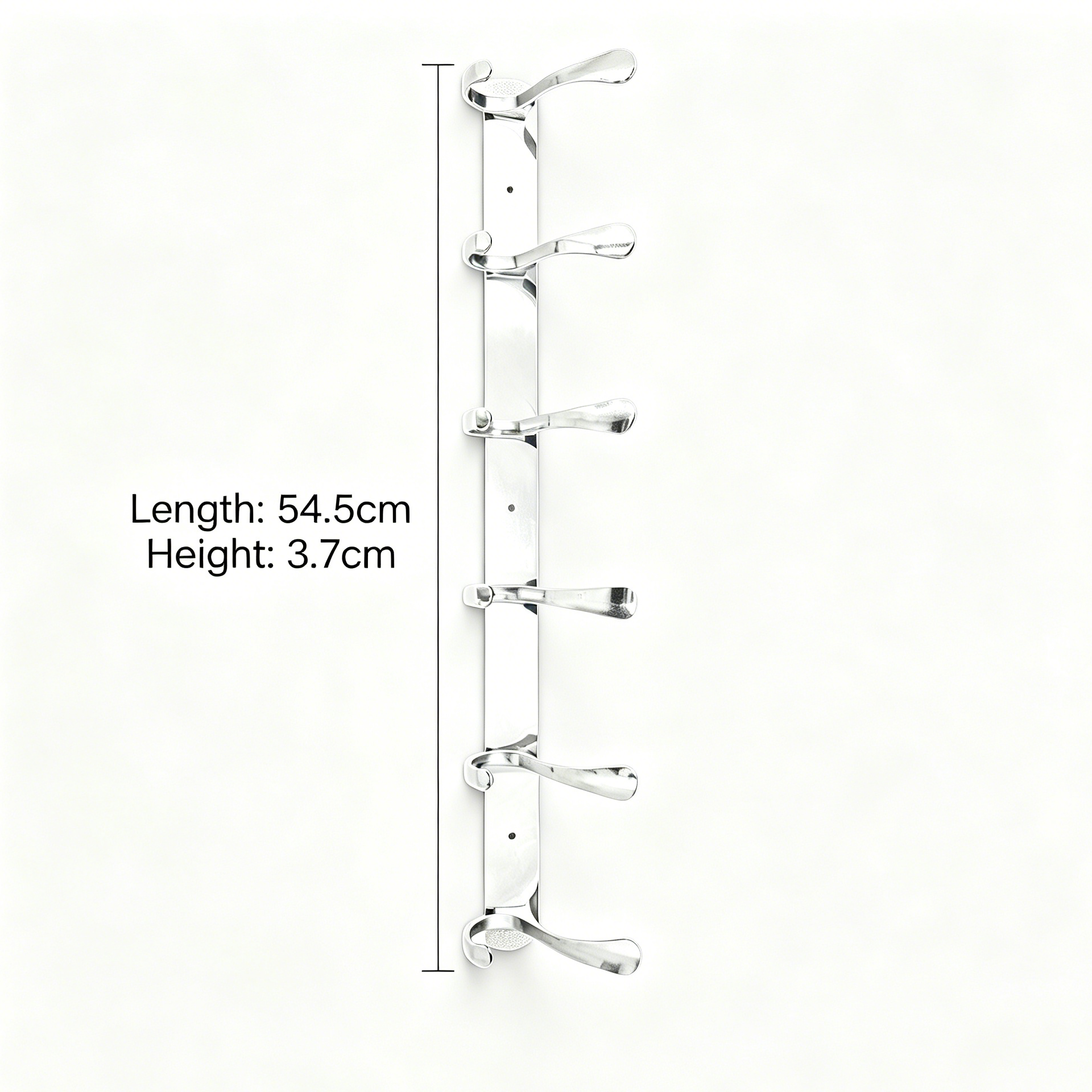 898753 - 6-Hook Wall Mounted Coat Rack - 54.5cm×3.7cm