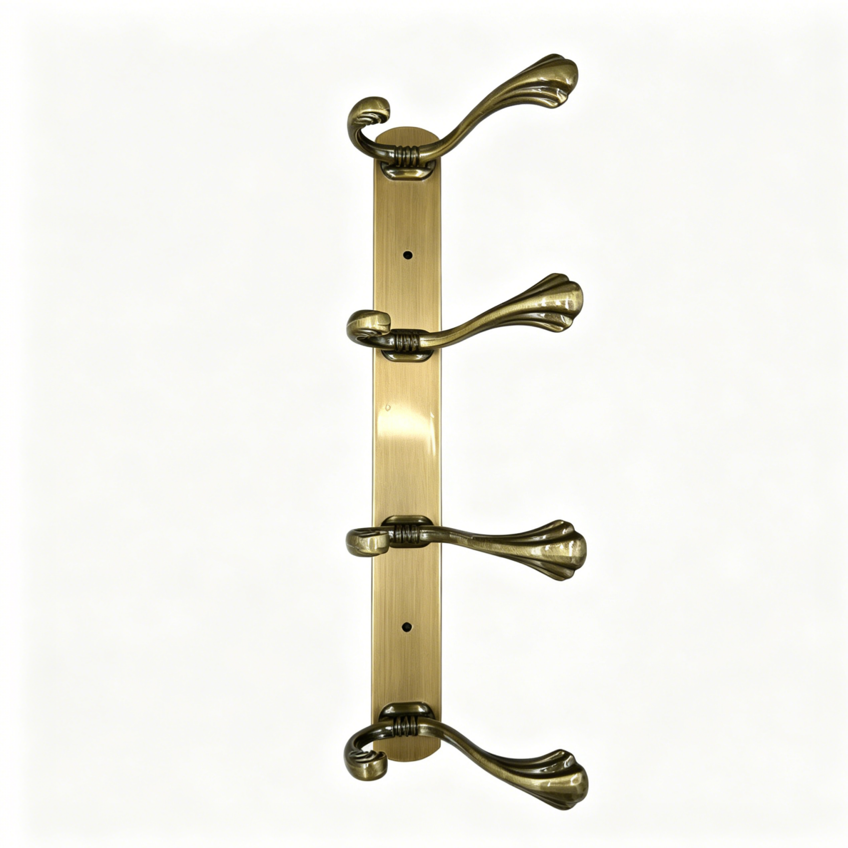 898784 - 4-Hook Wall Mounted Coat Rack - 34.6cm×3.7cm